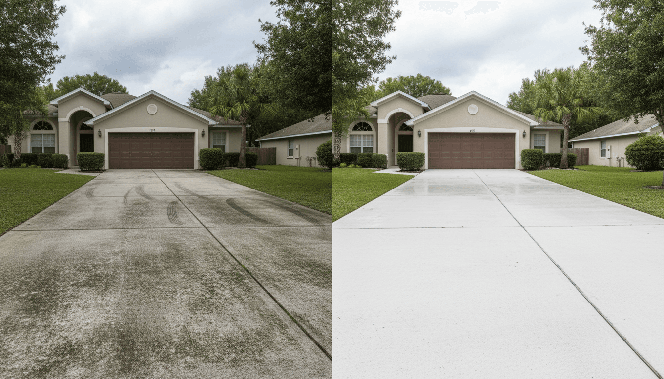How a Dirty Driveway Hurts Your Home's Curb Appeal and Value