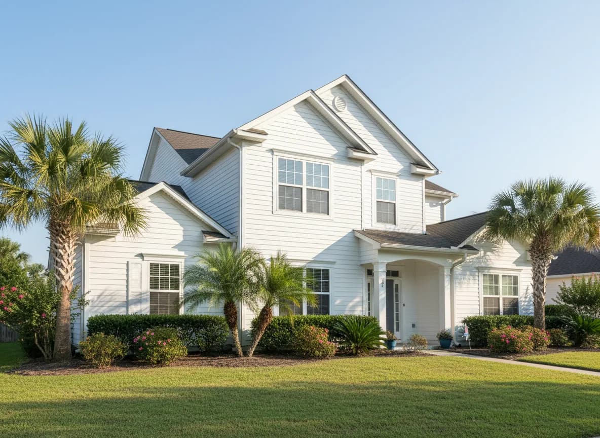 Clean Jacksonville home exterior after soft wash